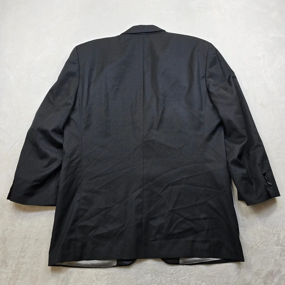 Calvin Klein Tuxedo Jacket Mens‎ 42S Black Shawl Collar Satin Lapel Formal Wear